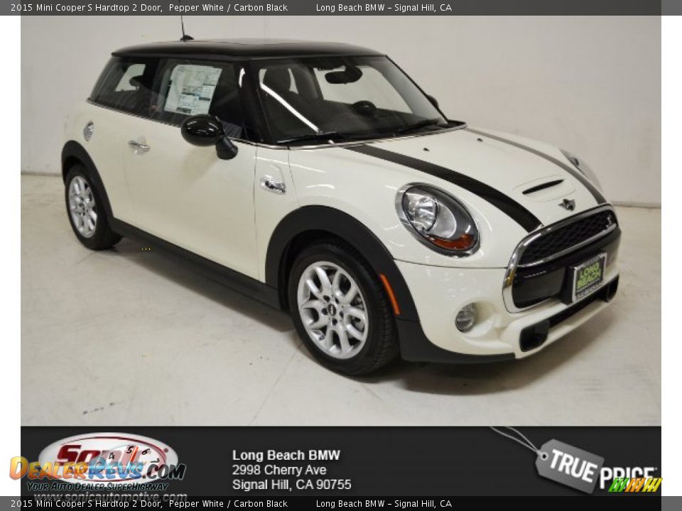 2015 Mini Cooper S Hardtop 2 Door Pepper White / Carbon Black Photo #1