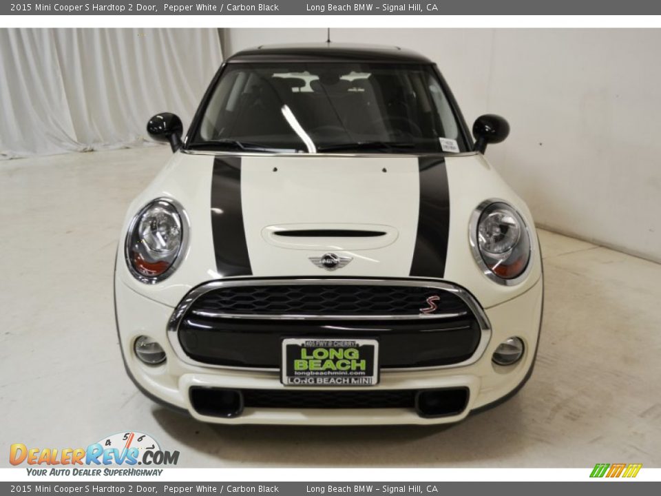 2015 Mini Cooper S Hardtop 2 Door Pepper White / Carbon Black Photo #4