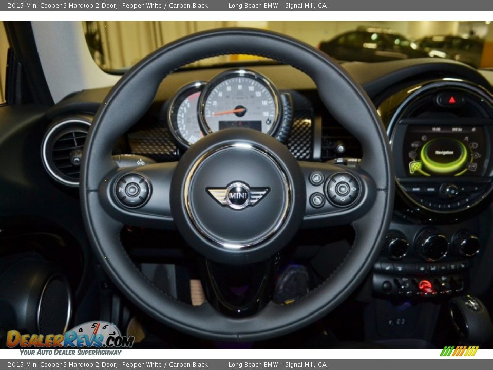 2015 Mini Cooper S Hardtop 2 Door Pepper White / Carbon Black Photo #9