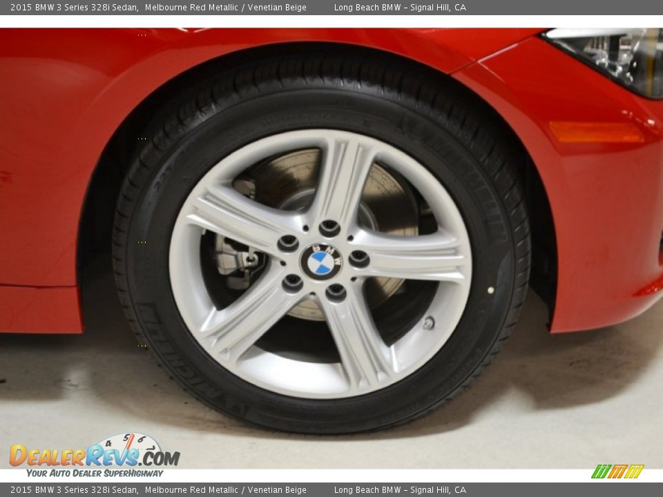 2015 BMW 3 Series 328i Sedan Melbourne Red Metallic / Venetian Beige Photo #3