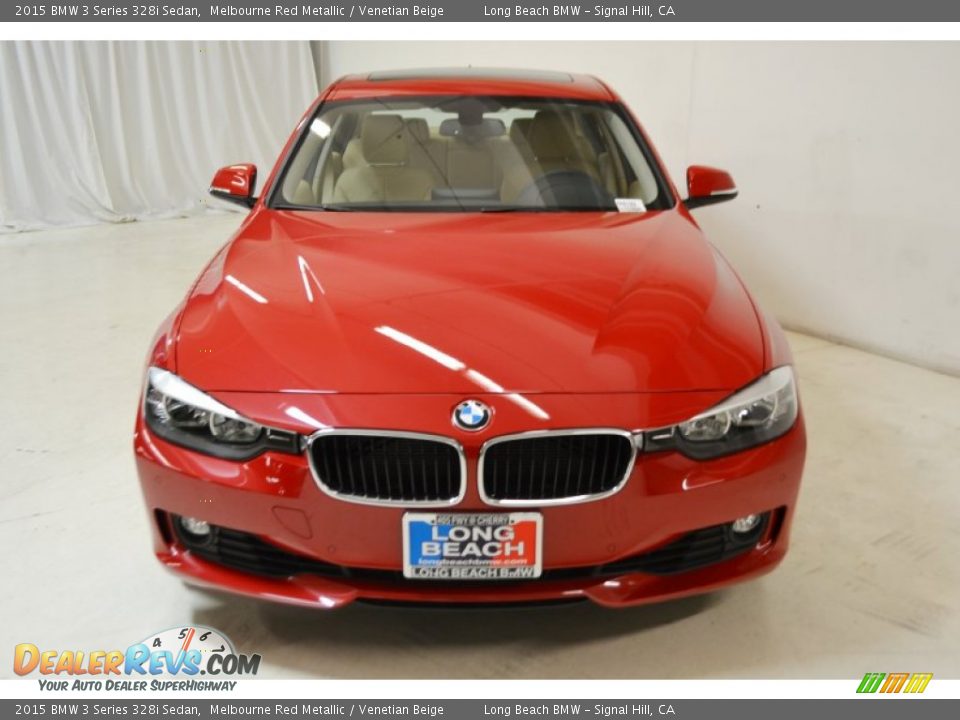 2015 BMW 3 Series 328i Sedan Melbourne Red Metallic / Venetian Beige Photo #4