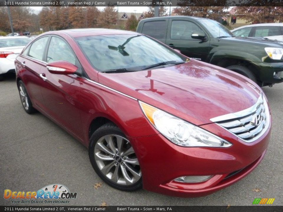 2011 Hyundai Sonata Limited 2.0T Venetian Red / Camel Photo #1