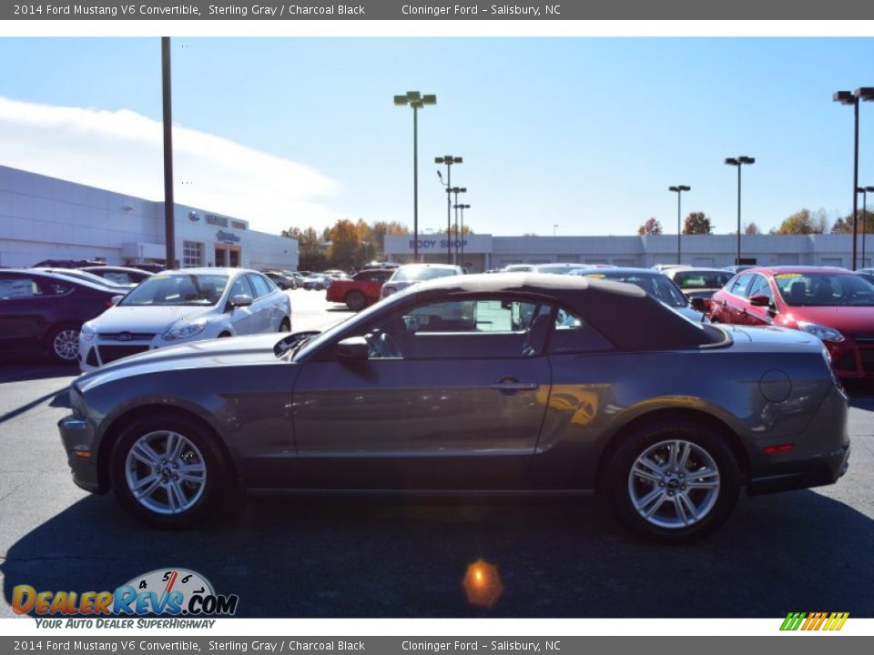 2014 Ford Mustang V6 Convertible Sterling Gray / Charcoal Black Photo #6