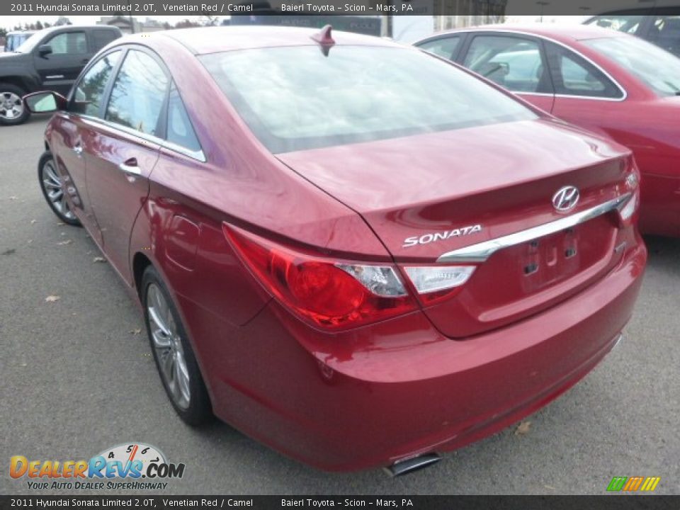 2011 Hyundai Sonata Limited 2.0T Venetian Red / Camel Photo #4