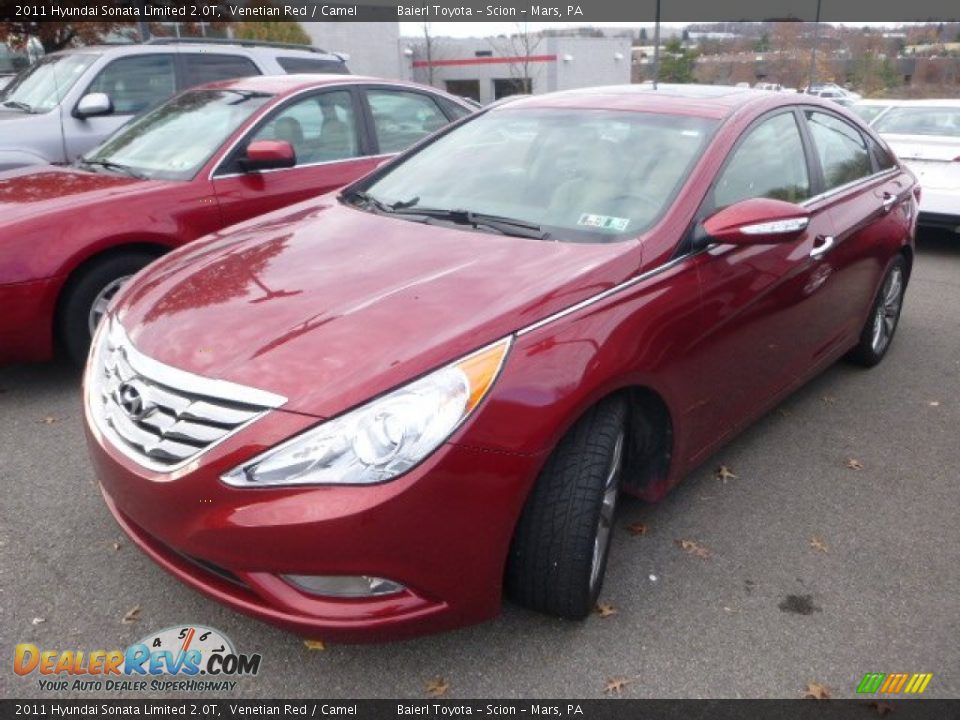 2011 Hyundai Sonata Limited 2.0T Venetian Red / Camel Photo #5