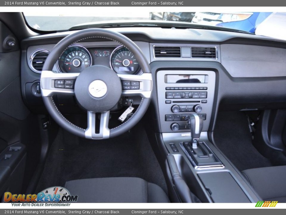 2014 Ford Mustang V6 Convertible Sterling Gray / Charcoal Black Photo #14