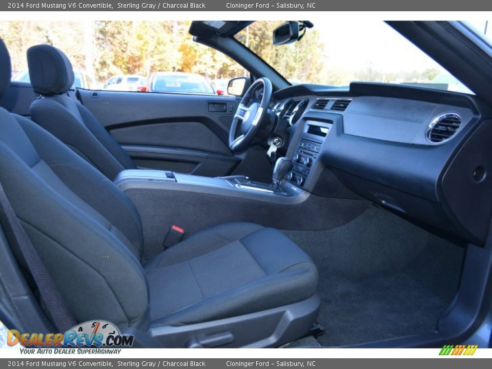 2014 Ford Mustang V6 Convertible Sterling Gray / Charcoal Black Photo #16
