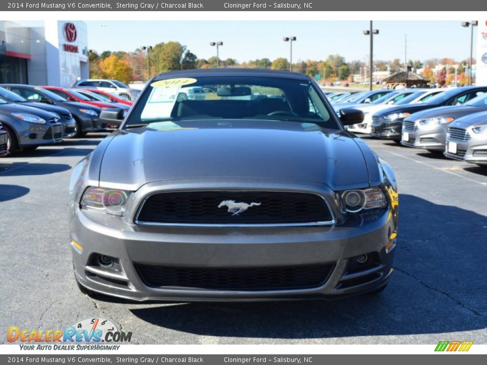 2014 Ford Mustang V6 Convertible Sterling Gray / Charcoal Black Photo #29