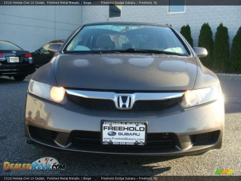 2010 Honda Civic LX Sedan Polished Metal Metallic / Beige Photo #2