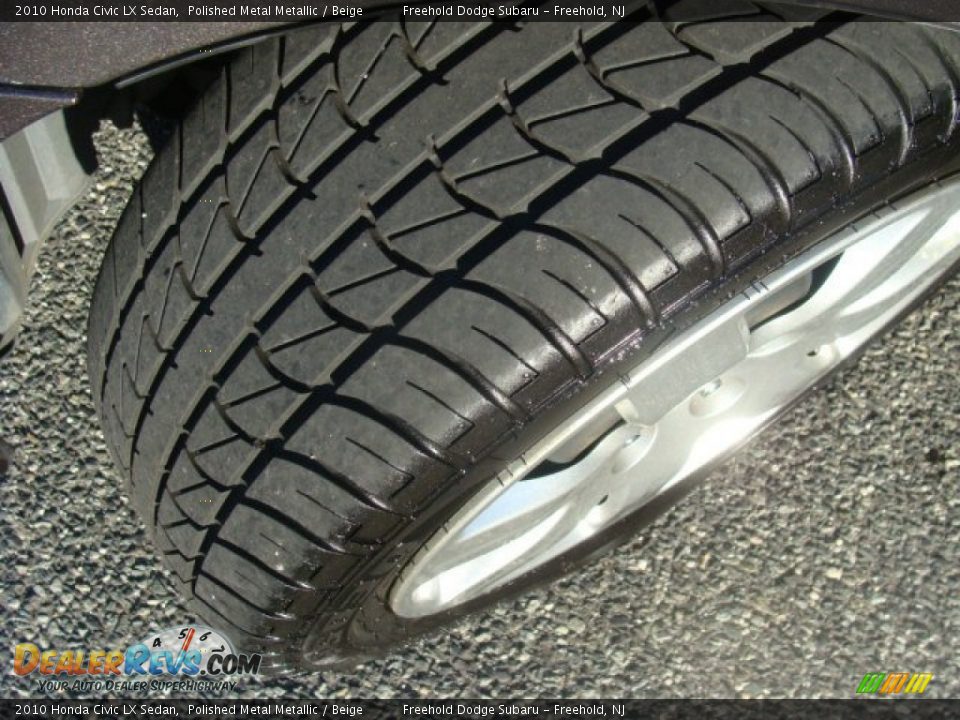 2010 Honda Civic LX Sedan Polished Metal Metallic / Beige Photo #10