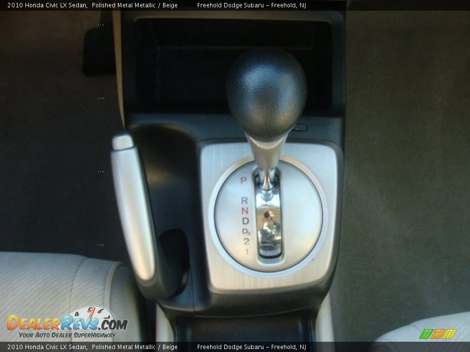 2010 Honda Civic LX Sedan Polished Metal Metallic / Beige Photo #21