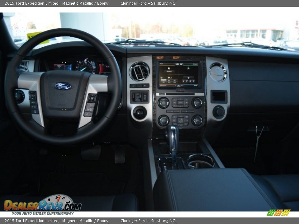 2015 Ford Expedition Limited Magnetic Metallic / Ebony Photo #8