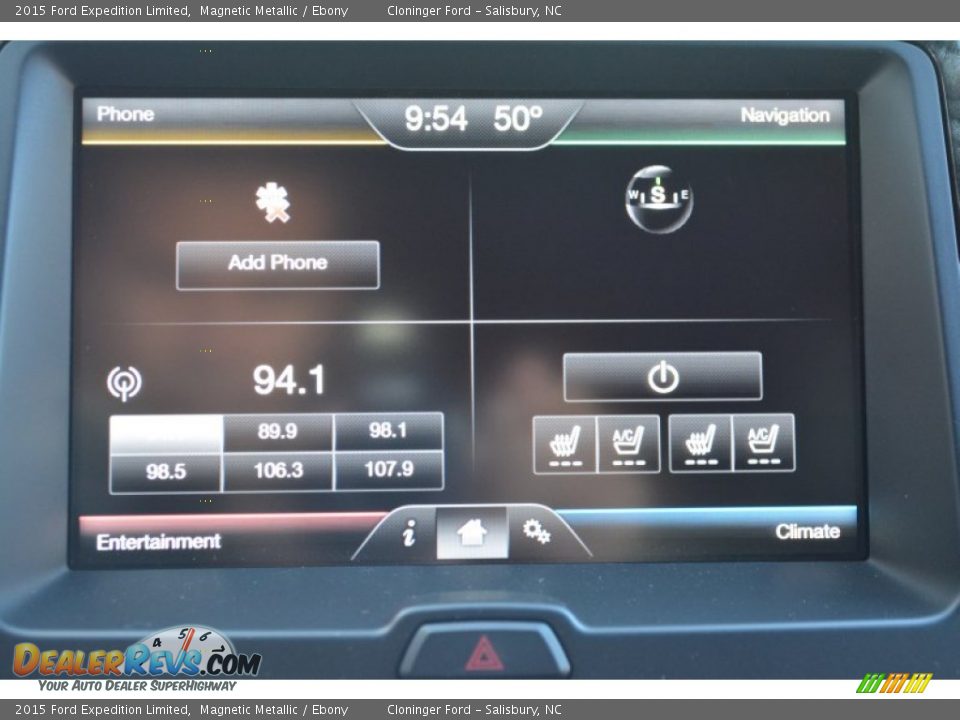 2015 Ford Expedition Limited Magnetic Metallic / Ebony Photo #18