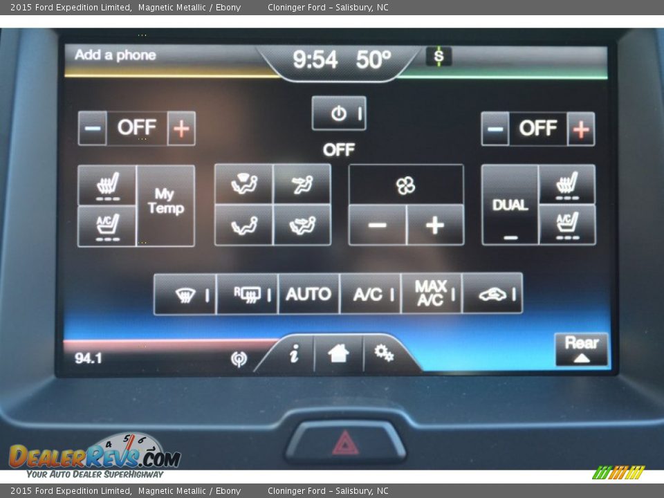 2015 Ford Expedition Limited Magnetic Metallic / Ebony Photo #20