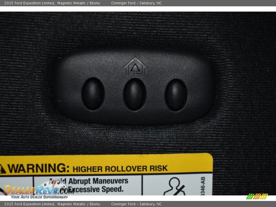 2015 Ford Expedition Limited Magnetic Metallic / Ebony Photo #28