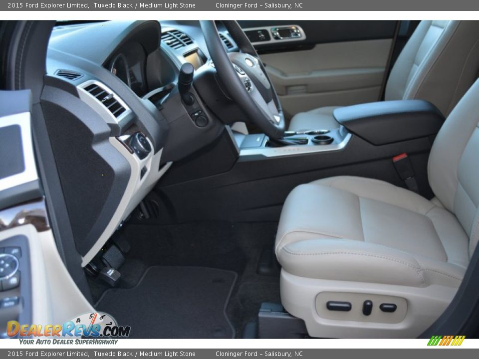 Medium Light Stone Interior - 2015 Ford Explorer Limited Photo #6