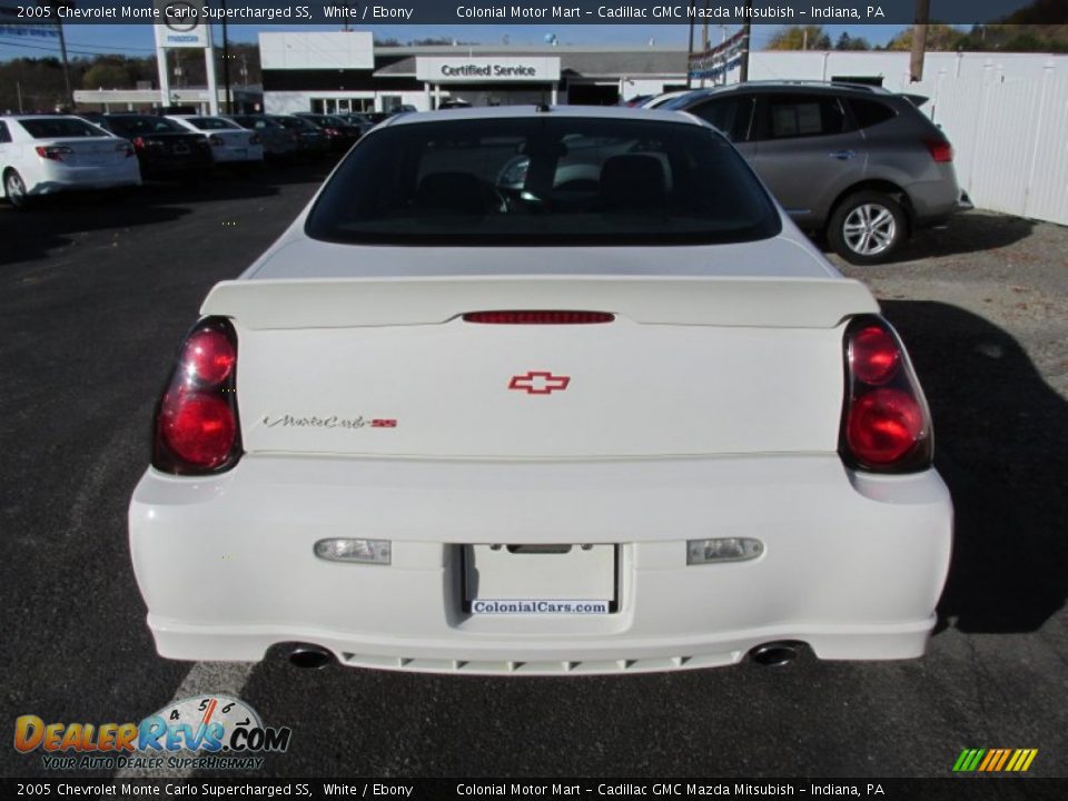 2005 Chevrolet Monte Carlo Supercharged SS White / Ebony Photo #6