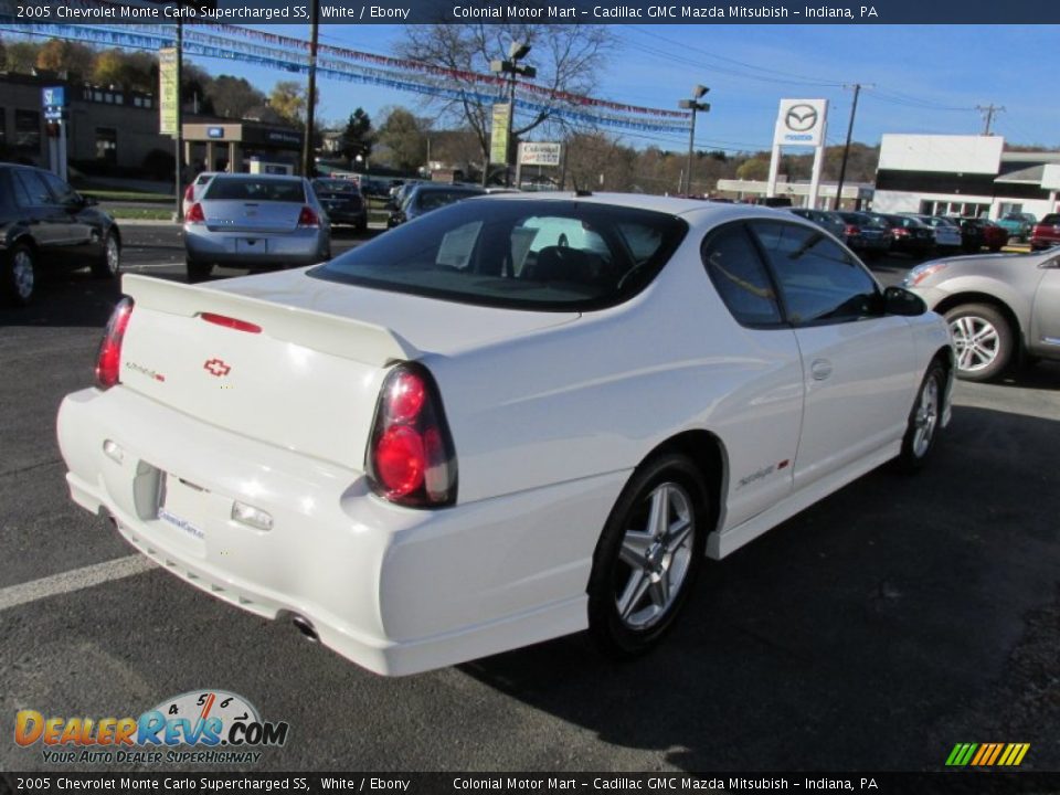 2005 Chevrolet Monte Carlo Supercharged SS White / Ebony Photo #7