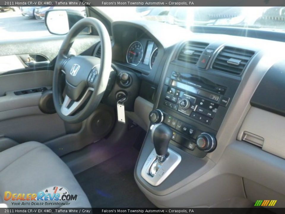 2011 Honda CR-V EX 4WD Taffeta White / Gray Photo #8
