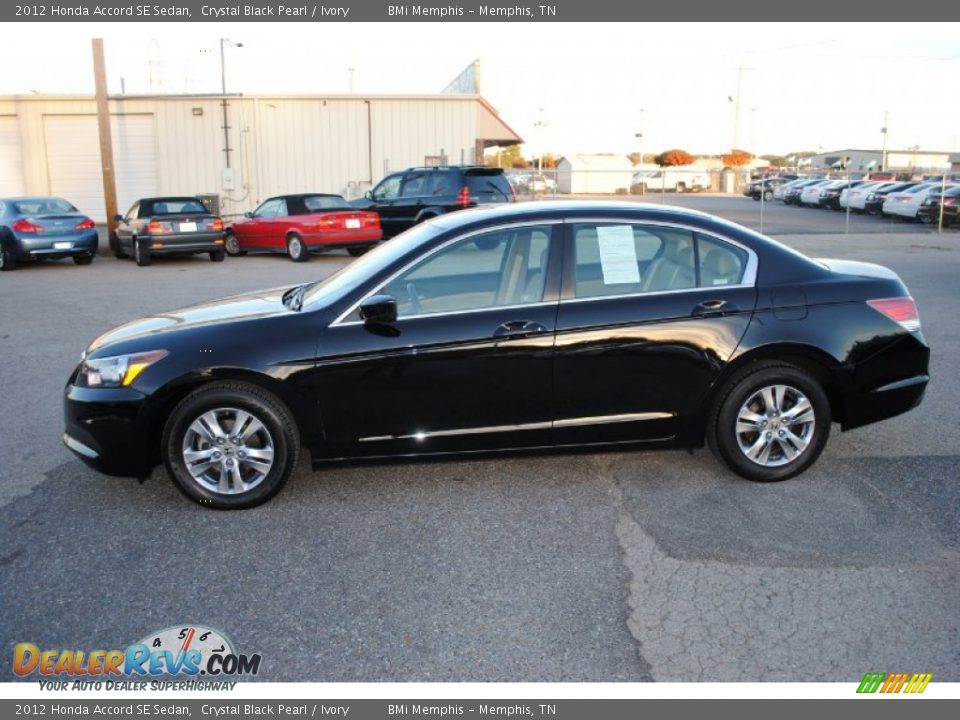 2012 Honda Accord SE Sedan Crystal Black Pearl / Ivory Photo #2