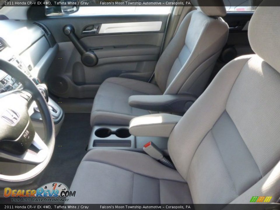 2011 Honda CR-V EX 4WD Taffeta White / Gray Photo #13