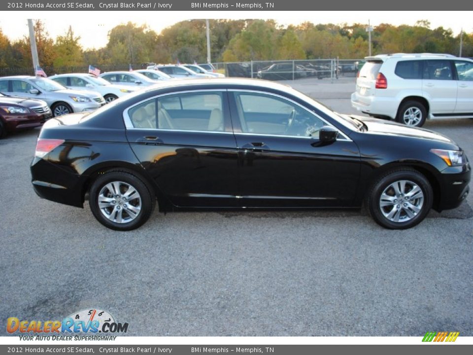 2012 Honda Accord SE Sedan Crystal Black Pearl / Ivory Photo #6