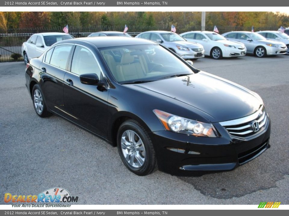 2012 Honda Accord SE Sedan Crystal Black Pearl / Ivory Photo #7