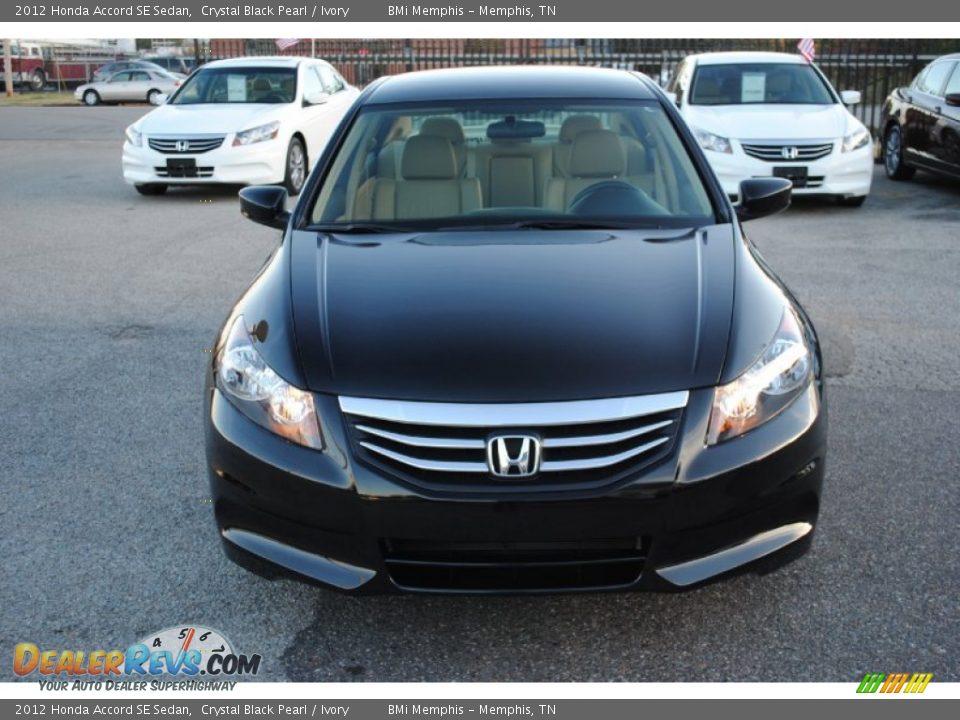 2012 Honda Accord SE Sedan Crystal Black Pearl / Ivory Photo #8