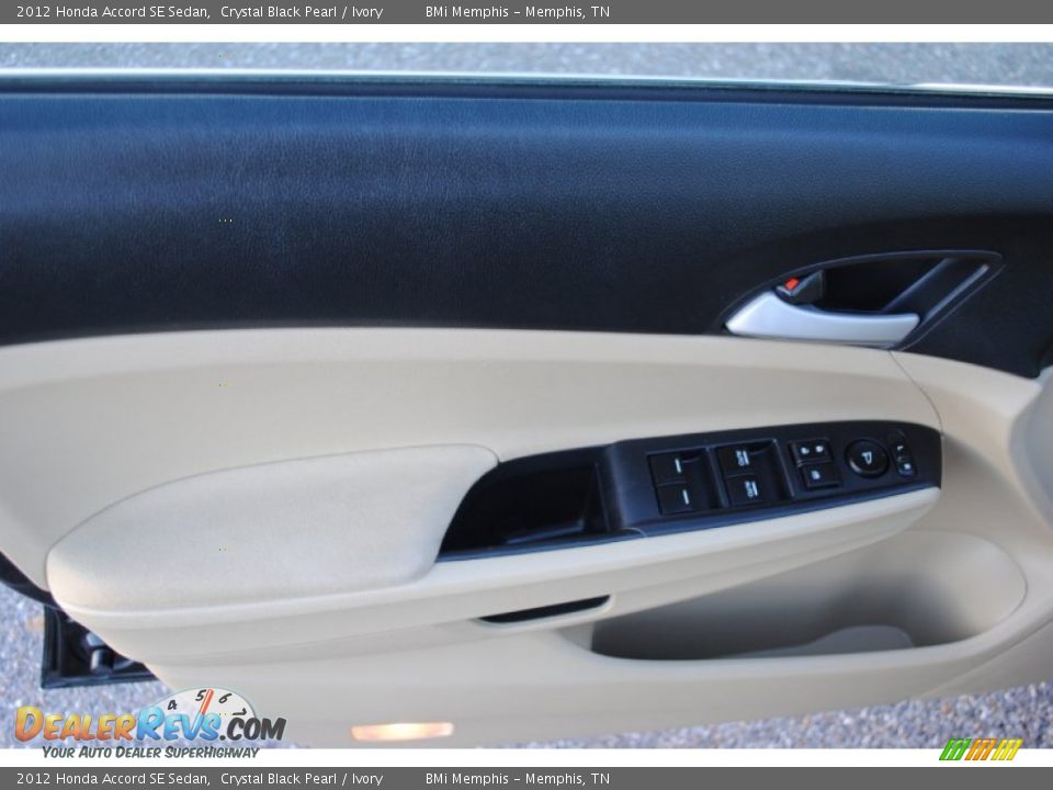 2012 Honda Accord SE Sedan Crystal Black Pearl / Ivory Photo #9