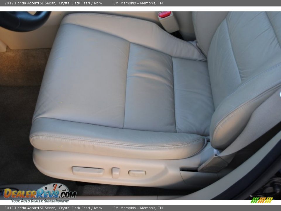 2012 Honda Accord SE Sedan Crystal Black Pearl / Ivory Photo #11