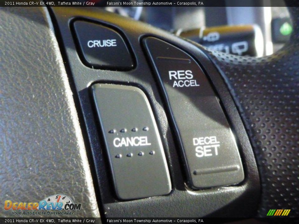 2011 Honda CR-V EX 4WD Taffeta White / Gray Photo #19