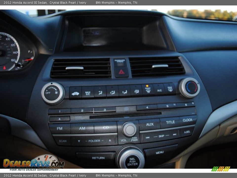 2012 Honda Accord SE Sedan Crystal Black Pearl / Ivory Photo #14