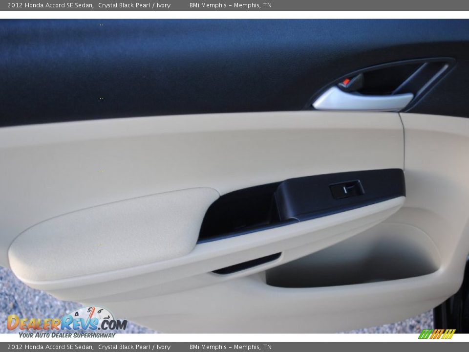 2012 Honda Accord SE Sedan Crystal Black Pearl / Ivory Photo #16