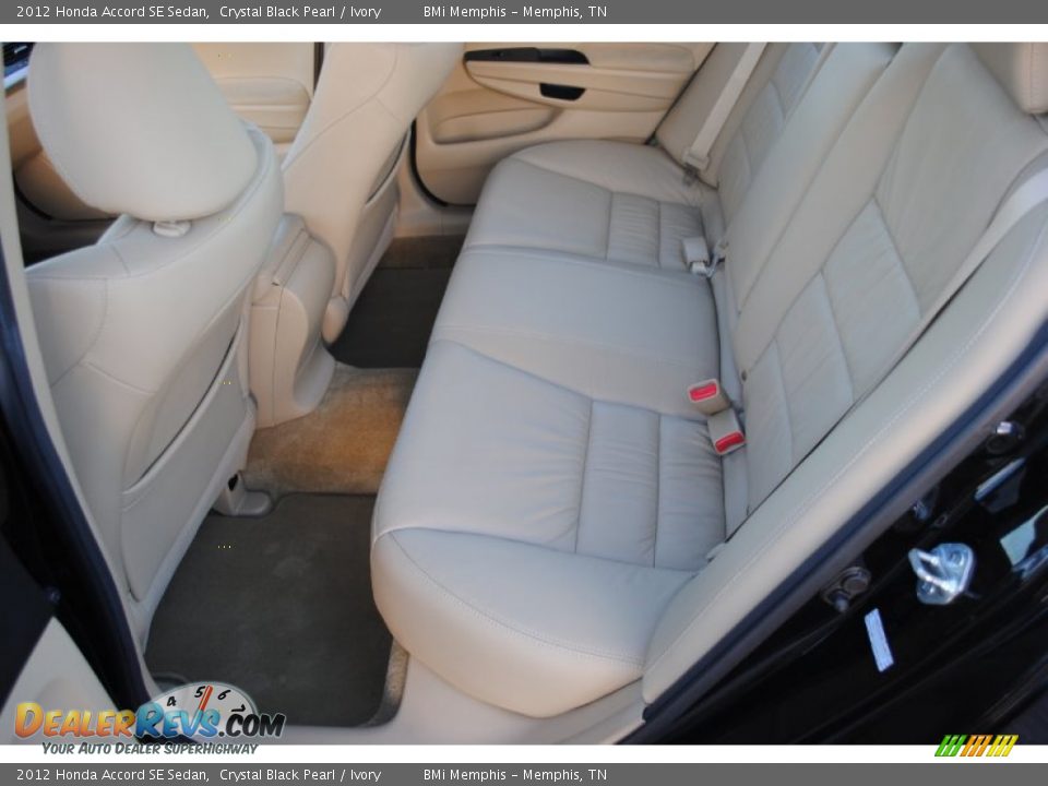 2012 Honda Accord SE Sedan Crystal Black Pearl / Ivory Photo #17