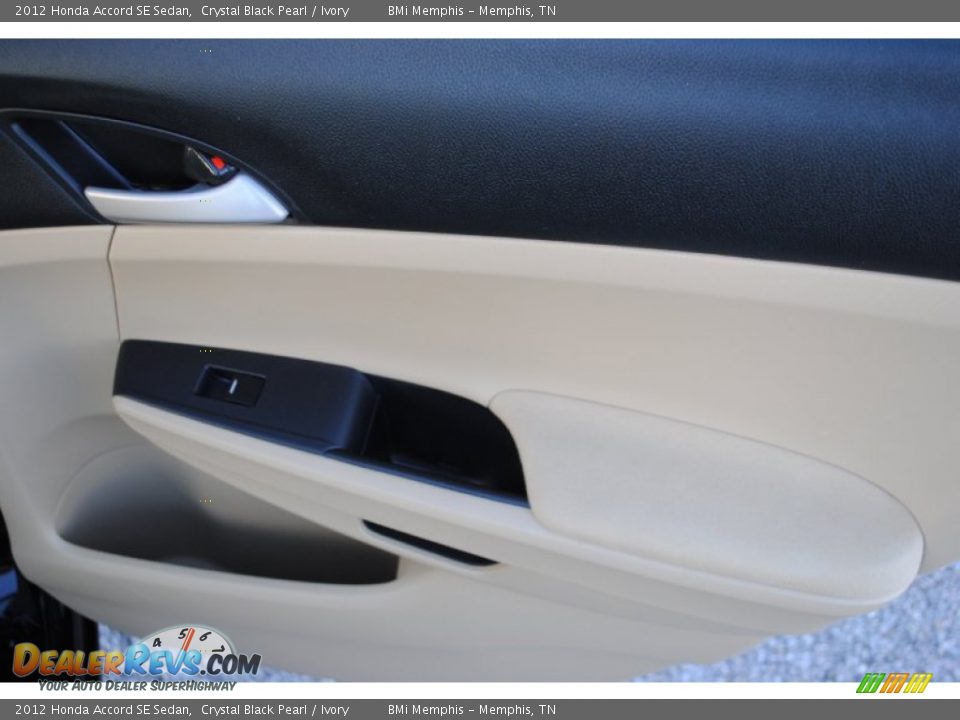 2012 Honda Accord SE Sedan Crystal Black Pearl / Ivory Photo #18