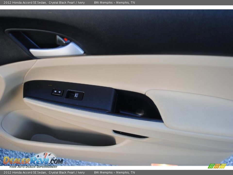 2012 Honda Accord SE Sedan Crystal Black Pearl / Ivory Photo #20