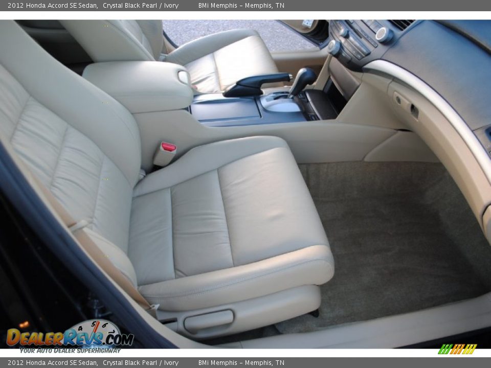 2012 Honda Accord SE Sedan Crystal Black Pearl / Ivory Photo #21