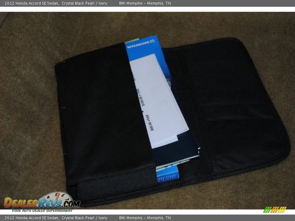 2012 Honda Accord SE Sedan Crystal Black Pearl / Ivory Photo #23