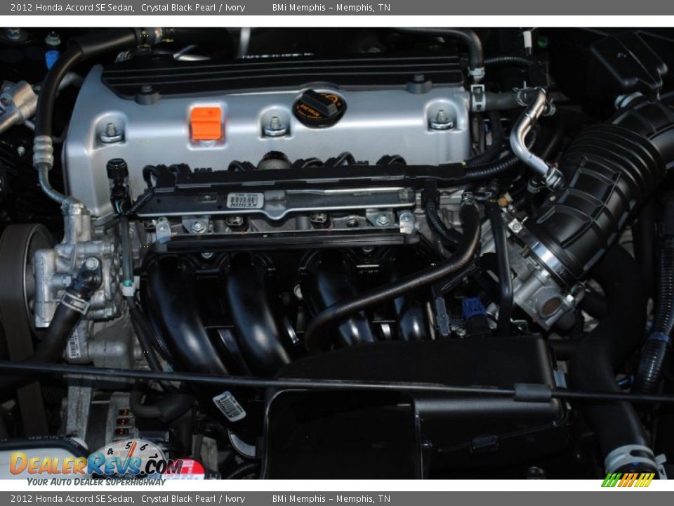 2012 Honda Accord SE Sedan Crystal Black Pearl / Ivory Photo #25