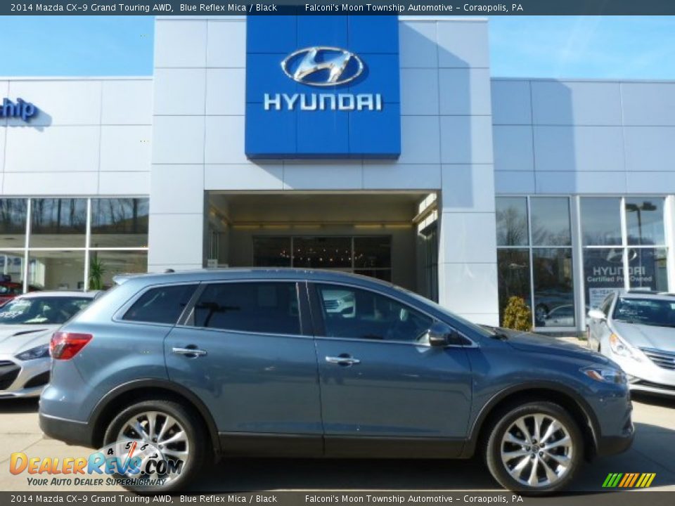 2014 Mazda CX-9 Grand Touring AWD Blue Reflex Mica / Black Photo #1