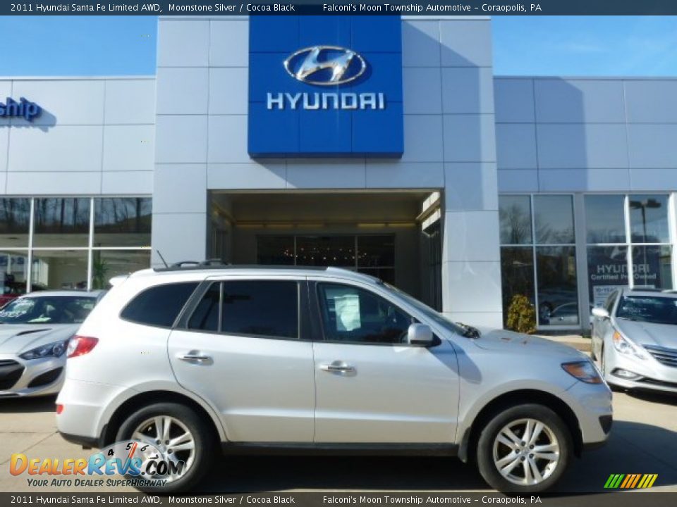 2011 Hyundai Santa Fe Limited AWD Moonstone Silver / Cocoa Black Photo #1