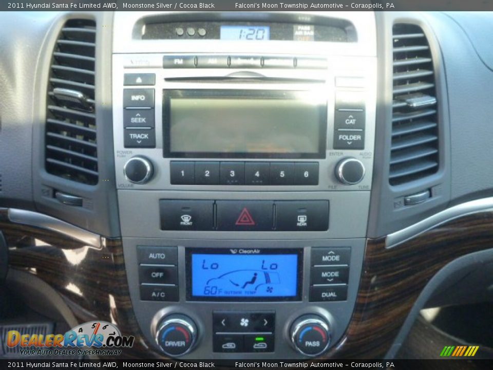 2011 Hyundai Santa Fe Limited AWD Moonstone Silver / Cocoa Black Photo #3