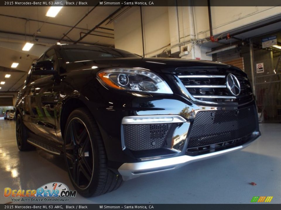 2015 Mercedes-Benz ML 63 AMG Black / Black Photo #21