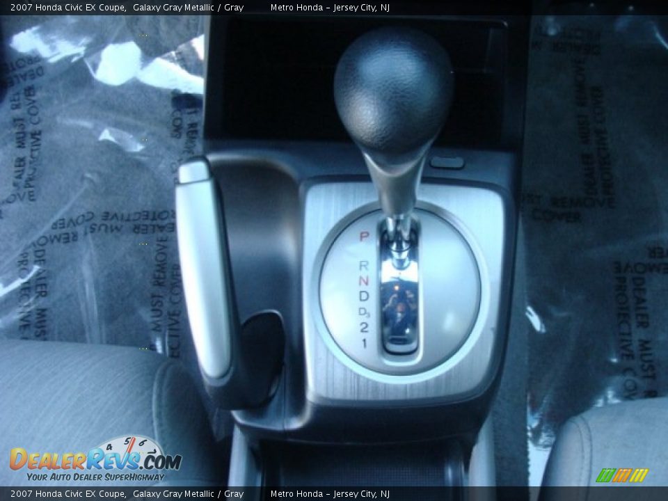 2007 Honda Civic EX Coupe Galaxy Gray Metallic / Gray Photo #20