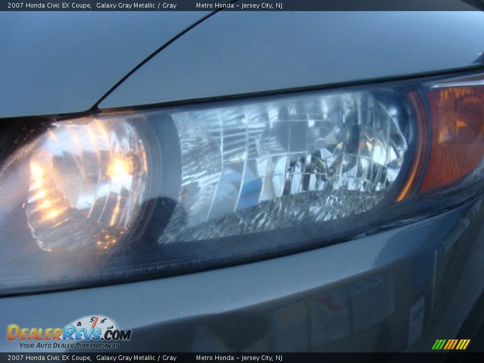 2007 Honda Civic EX Coupe Galaxy Gray Metallic / Gray Photo #30