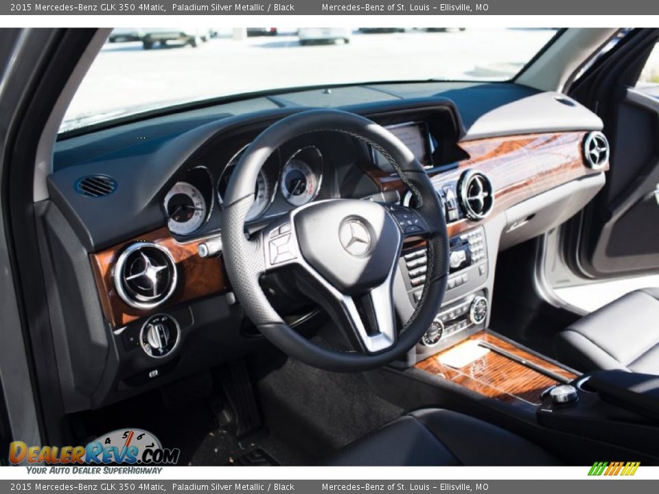 2015 Mercedes-Benz GLK 350 4Matic Paladium Silver Metallic / Black Photo #12