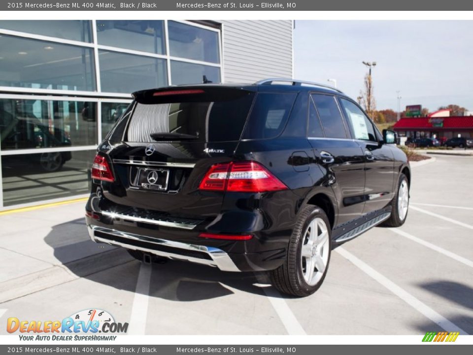 2015 Mercedes-Benz ML 400 4Matic Black / Black Photo #4