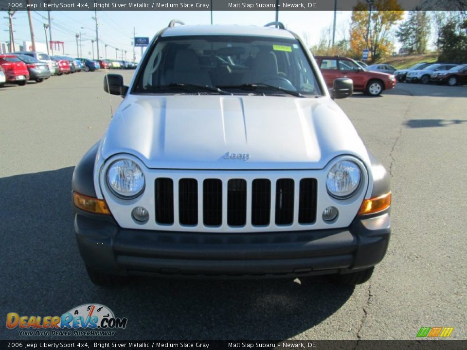 2006 Jeep Liberty Sport 4x4 Bright Silver Metallic / Medium Slate Gray Photo #3