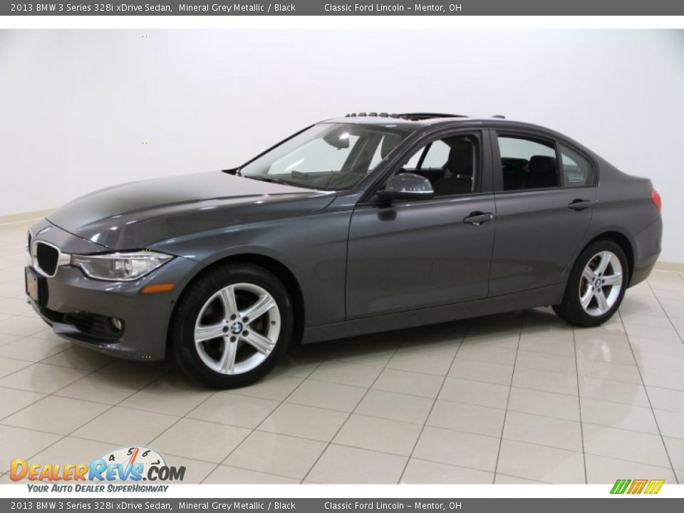 2013 BMW 3 Series 328i xDrive Sedan Mineral Grey Metallic / Black Photo #3
