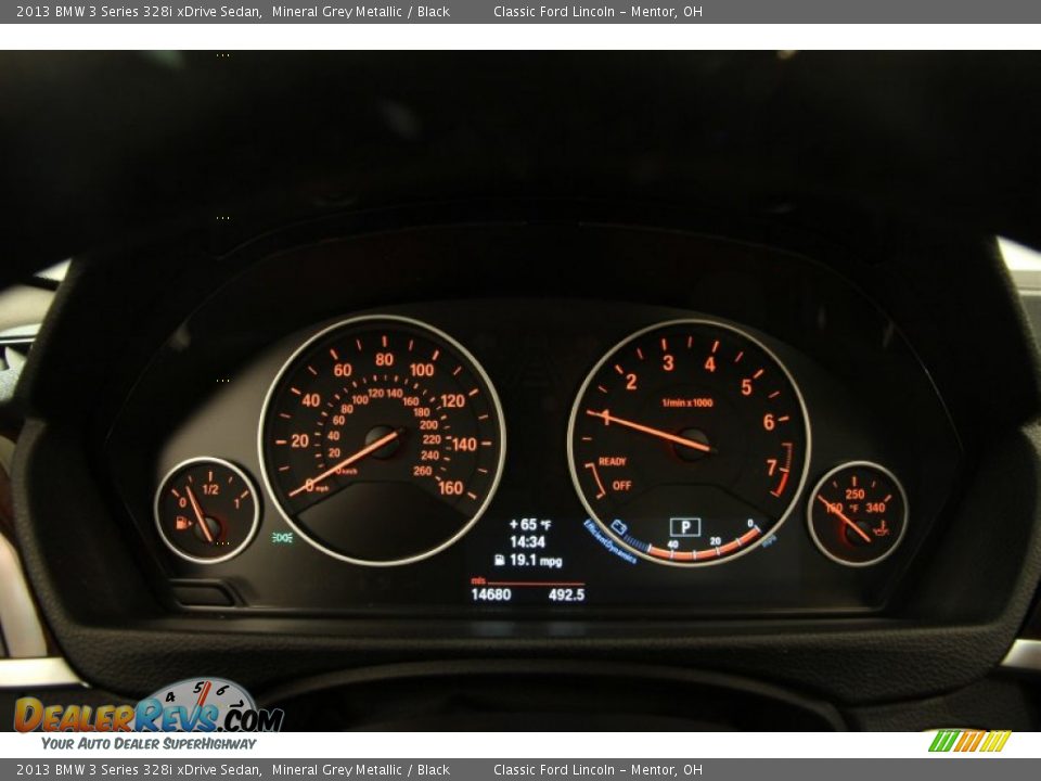 2013 BMW 3 Series 328i xDrive Sedan Mineral Grey Metallic / Black Photo #8